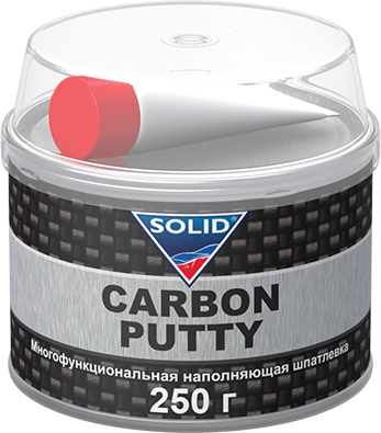 516.0250 SOLID PROFESSIONAL LINE CARBON PUTTY - (250 гр) наполнит. шпатлевка, с карбоновой нитью