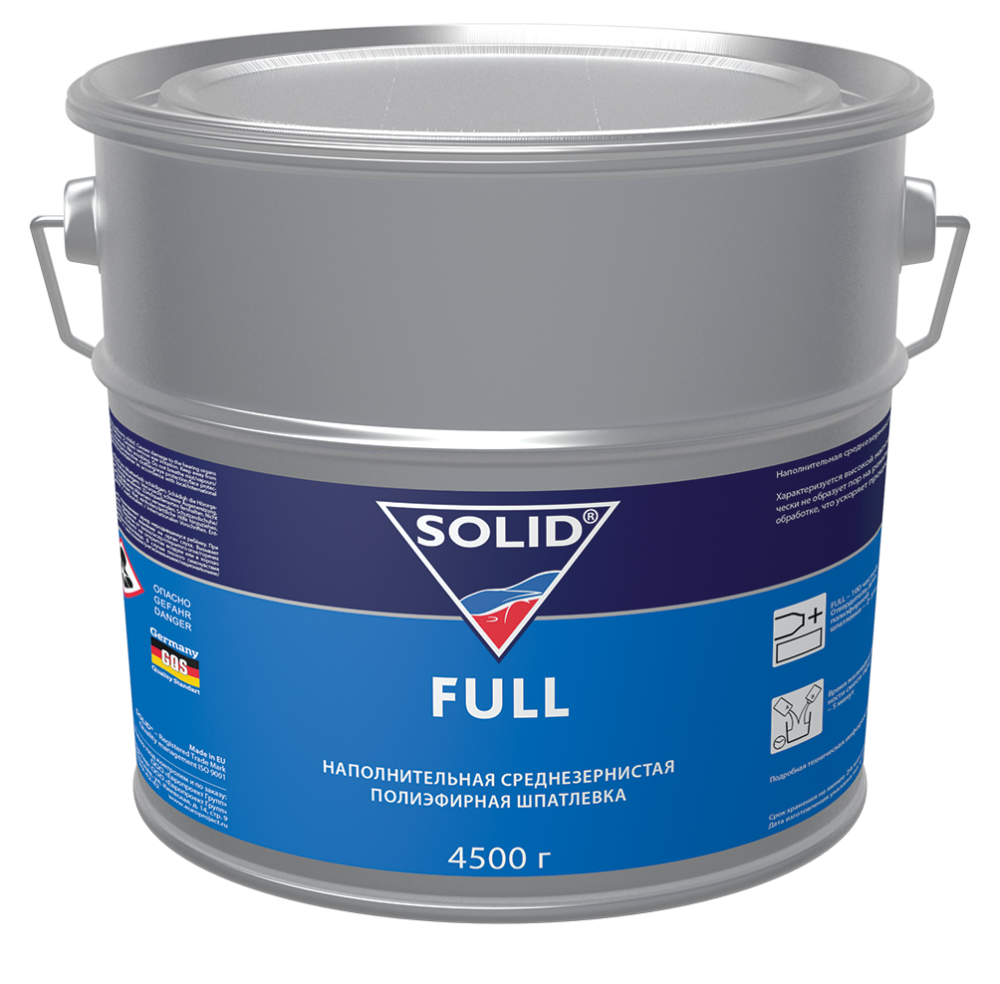311.4500 SOLID FULL (фасовка 4500 гр) наполнительная среднезернистая шпатлевка
