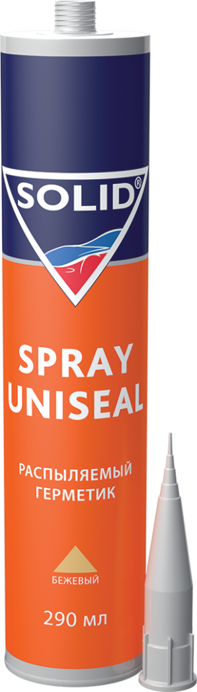 361.0290.1 SOLID SPRAY UNISEAL  (290 мл) -  распыляемый герметик, цвет бежевый