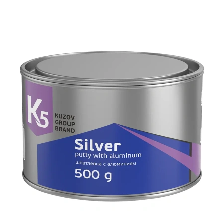 Шпатлевка К5 Silver с алюминием 500 г. 