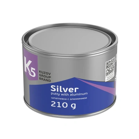 Шпатлевка К5 Silver с алюминием 210 г. 