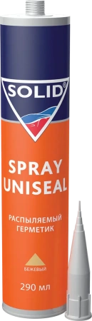 361.0290.1 SOLID SPRAY UNISEAL  (290 мл) -  распыляемый герметик, цвет бежевый