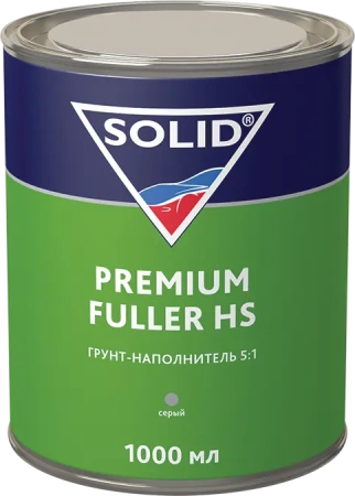 334.1020.1 SOLID PREMIUM FULLER HS - (1000 мл) -  грунт-наполнитель 5:1 (комп.), цв: серый