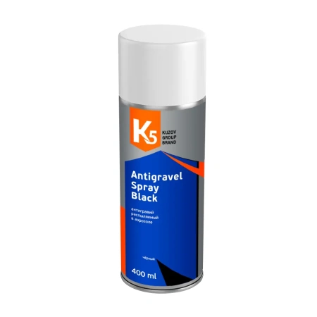 Антигравий K5 Antigravel Spray Black распыляемый чёрный в аэрозоли 500мл