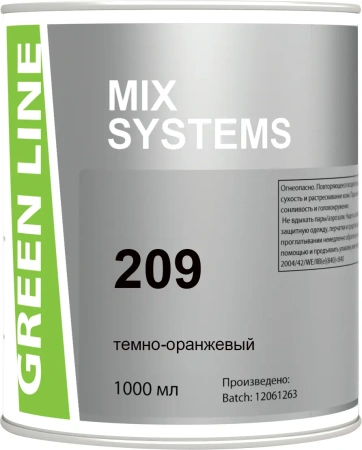 GREEN LINE 209 темно-оранжевый, 1000 ml.