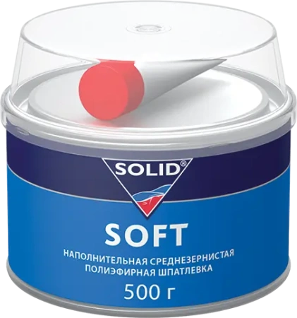 312.0500 SOLID SOFT - (фасовка 500 гр) наполнительная среднезернистая шпатлевка