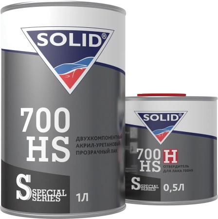 320.1500 SOLID 700 HS - (1000+500мл) - 2K лак системы HS 2+1  (в комп. с отвердит.)