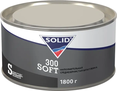 030.1800 SOLID 300 SOFT - (фасовка 1800 гр) наполнительная среднезернистая шпаклевка