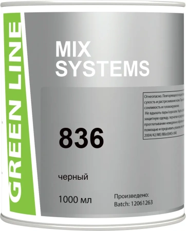 GREEN LINE 836 черный, 1000 ml.
