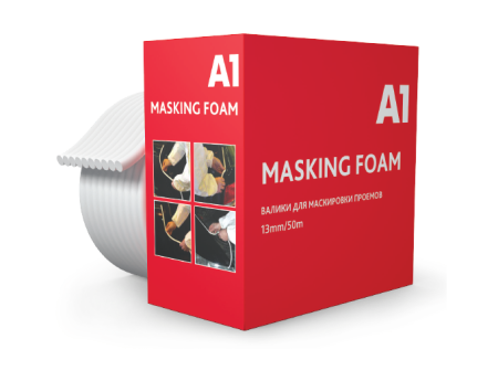 A1 Masking foam 13mm/50m валики для маскировки проемов NEW